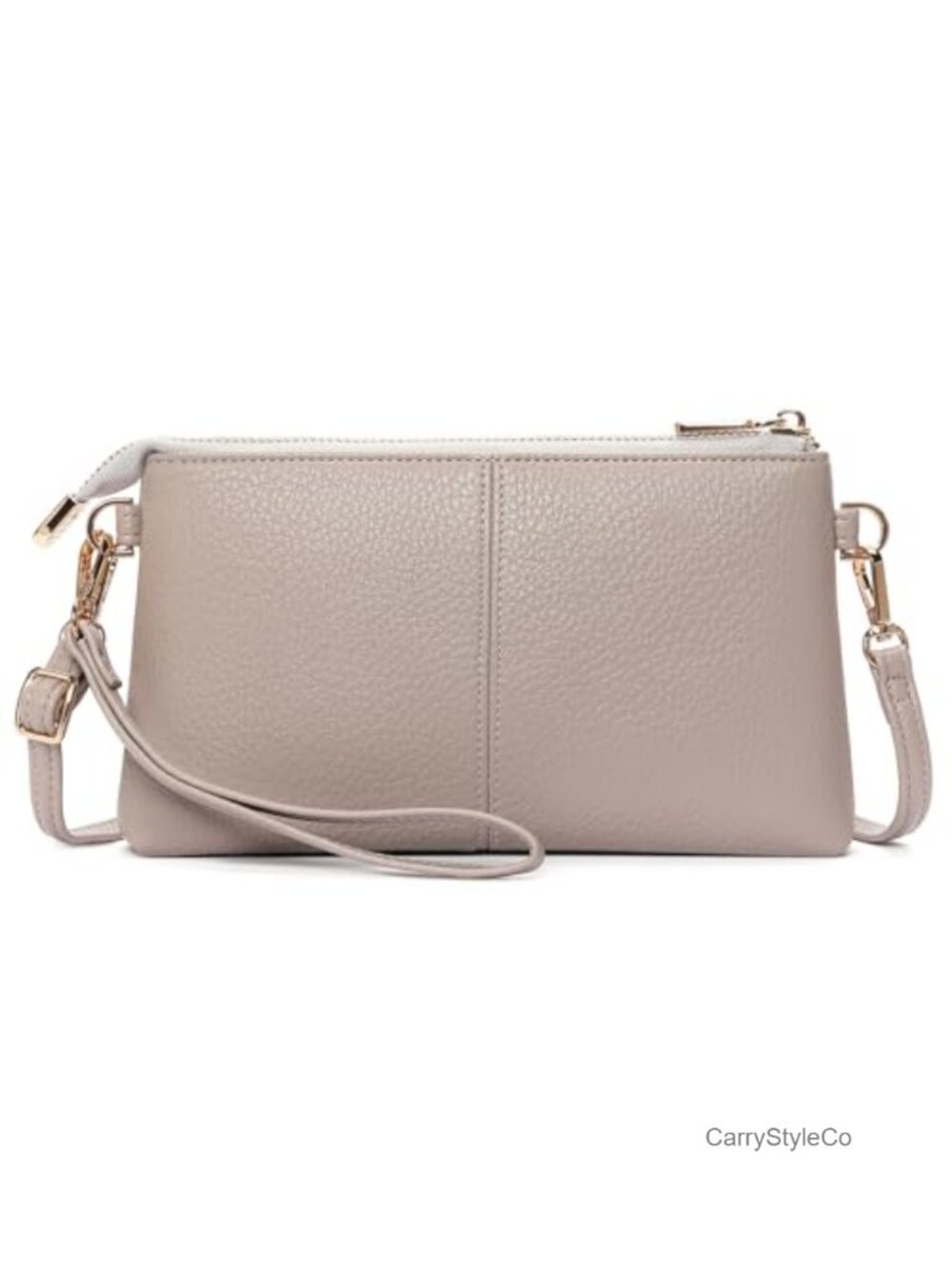 Vegan Leather RFID Wristlet Clutch Crossbody Wallet Purse with Card Slots